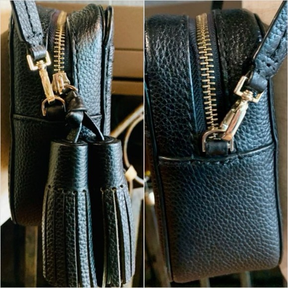 Kate Spade Orchard Street Arla Leather City Scape Crossbody Bag Purse Black EUC - Picture 7 of 16